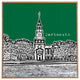 Deny Designs Bird Ave Dartmouth College Green Framed Wall Art