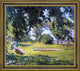 Edmund Tarbell Seated Woman by a Pond (My Wife in a Garden) Canvas Print, 25"x20