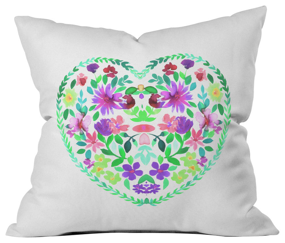 Amy Sia Marble Bubble Neon Throw Pillow, 18"x18"