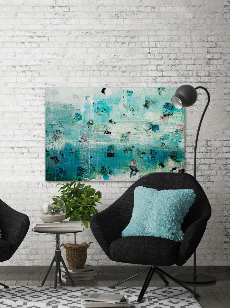 "Chillin" Painting Print on Wrapped Canvas, 18"x12"