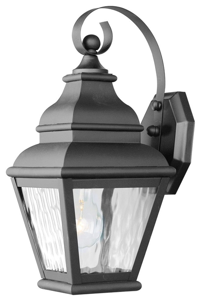 Exeter Outdoor Wall Lantern, Black