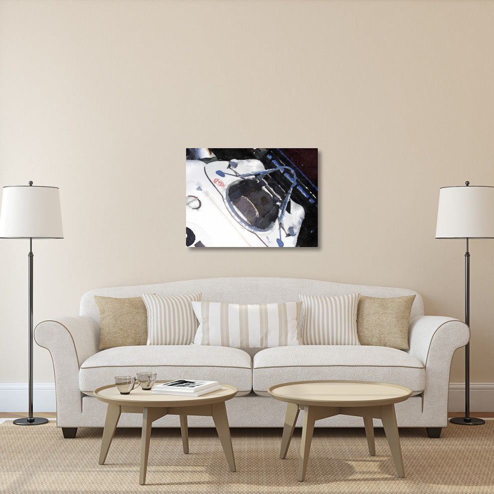 "Racing Car Cockpit Watercolor" Fine Art Print