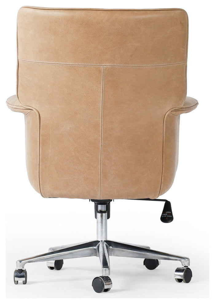 Humphrey Desk Chair Palermo Drift, Polished Aluminum