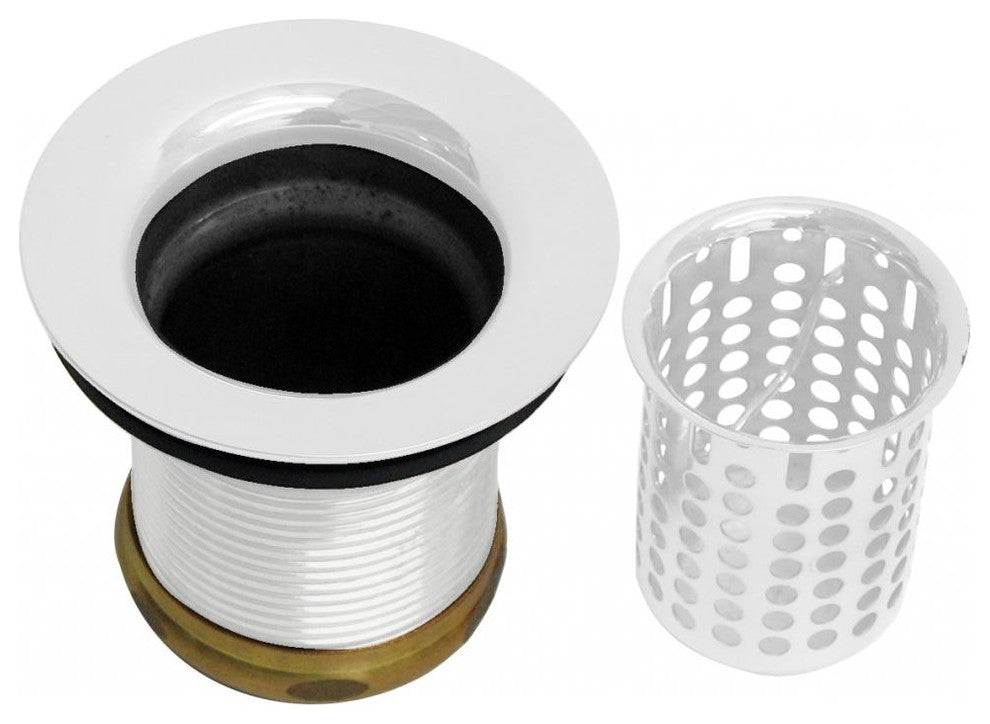 Junior Basket Style Bar Strainer In Powder Coated White