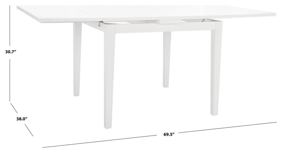 Safavieh Cullen Extension Dining Table, White