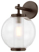 Troy Lighting Marco Exterior Wall Sconce Bronze, 9.5"Lx9.5"Wx14"H