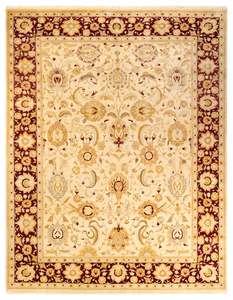 Mogul, One-of-a-Kind Hand-Knotted Area Rug, Ivory, 9' 1" x 11' 8"