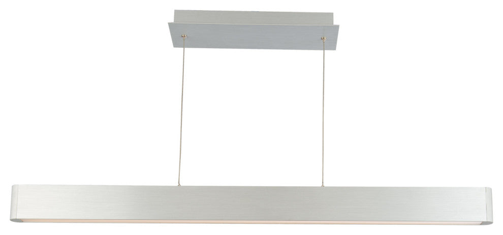 Volo LED Pendant 3000K, Brushed Aluminum, 44"