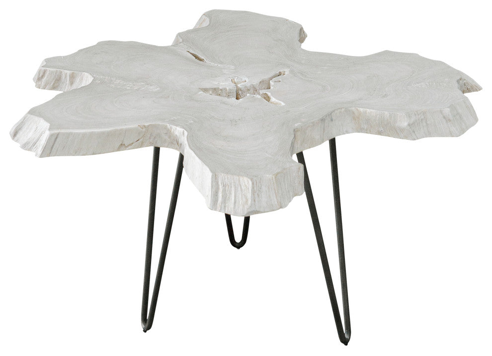 Uttermost Trillium Bleached Teak Coffee Table