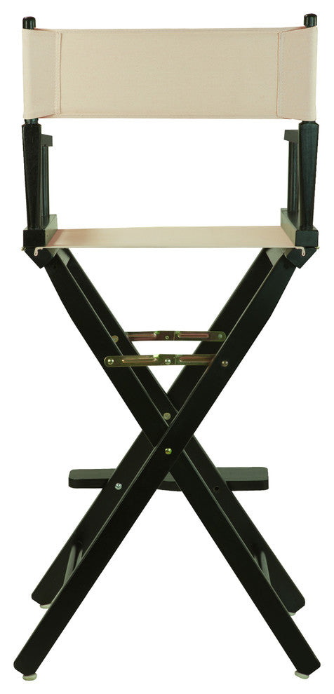 030" Director's Chair Black Frame-Natural/Wheat Canvas