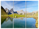 "Pyrenee in France Panorama" Metal Wall Art, 3 Panels, 36"x28"
