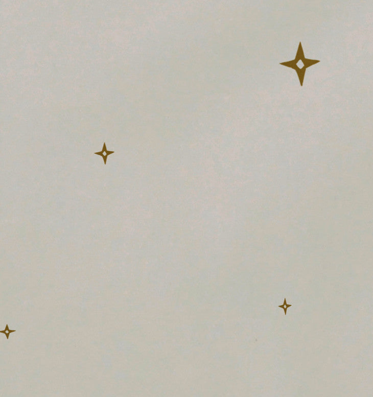 Shining Stars, Holiday Geometric Print Placement, Ivory And Cream, Set of 4