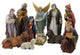 11-Piece Serene Christmas Nativity Figure Set With Gold Colored Accents 12"