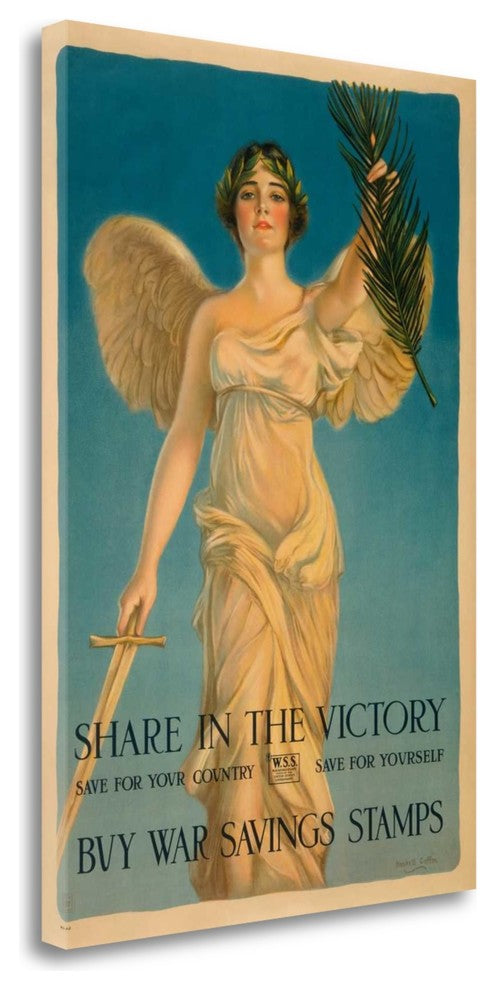 "Share In The VIctory" By Haskell Coffin, Giclee Print on Gallery Wrap Canvas