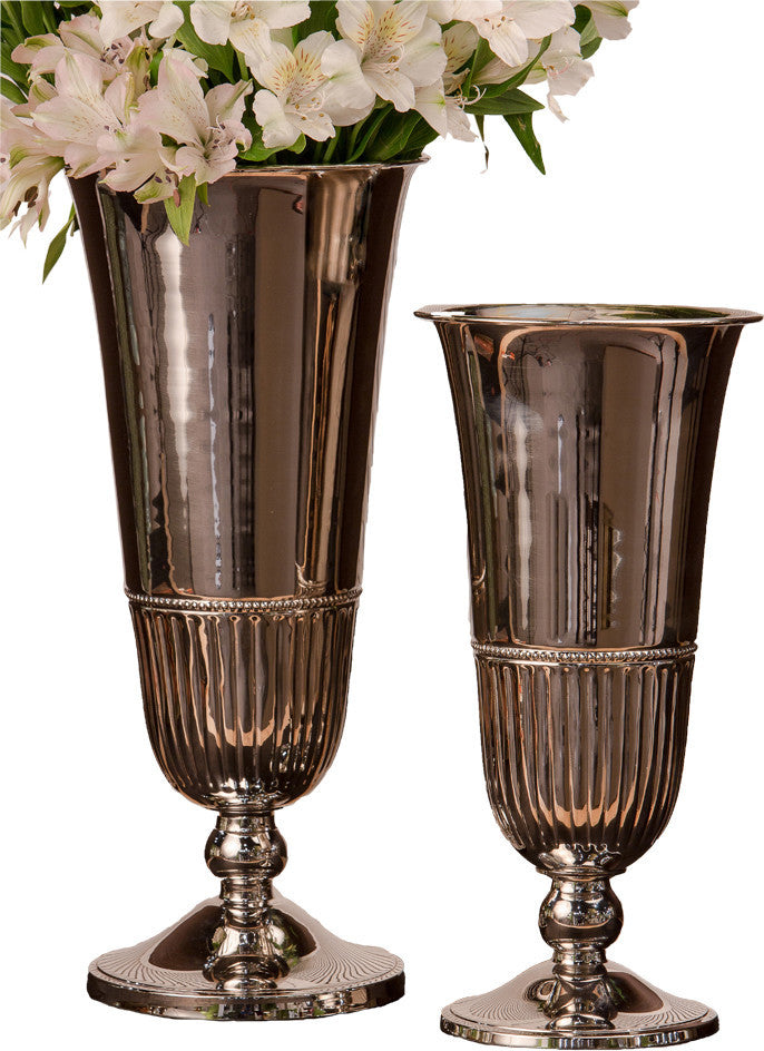 Fluted Vase, Nickel