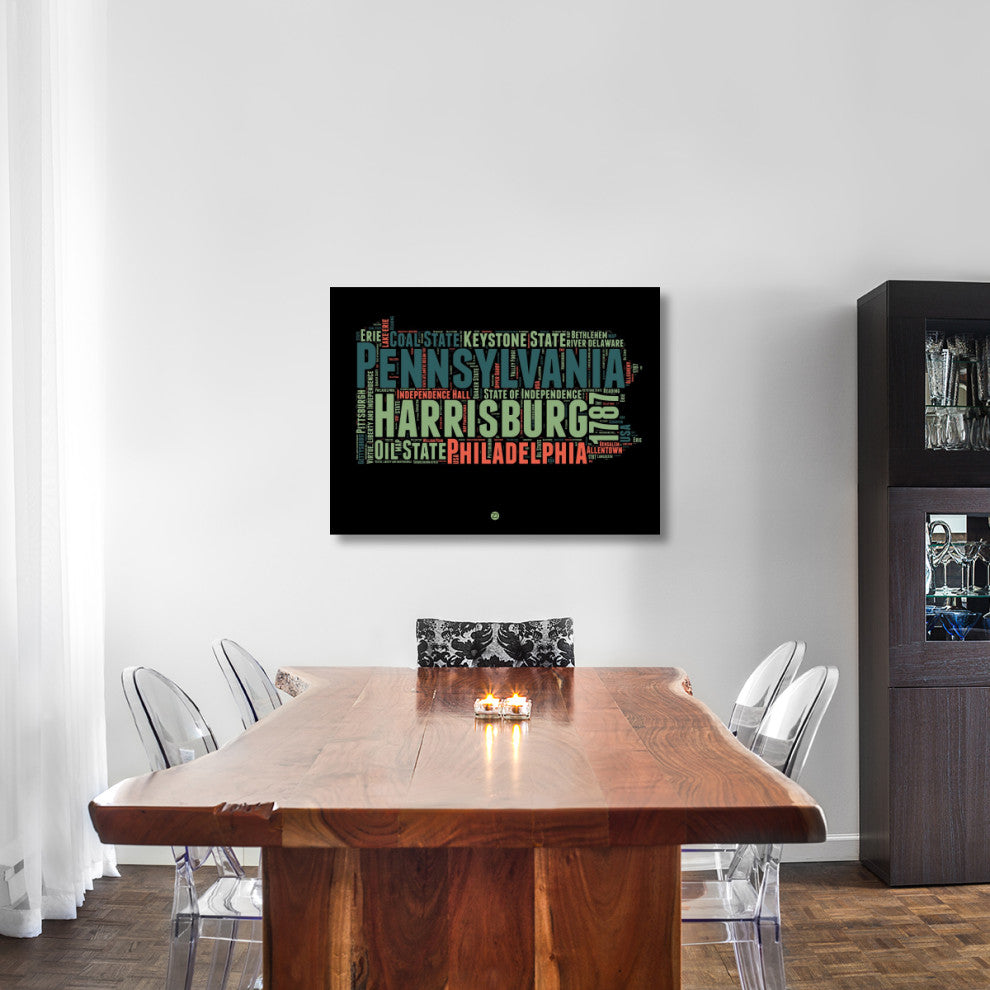 "Pennsylvania Word Cloud 1" Fine Art Print