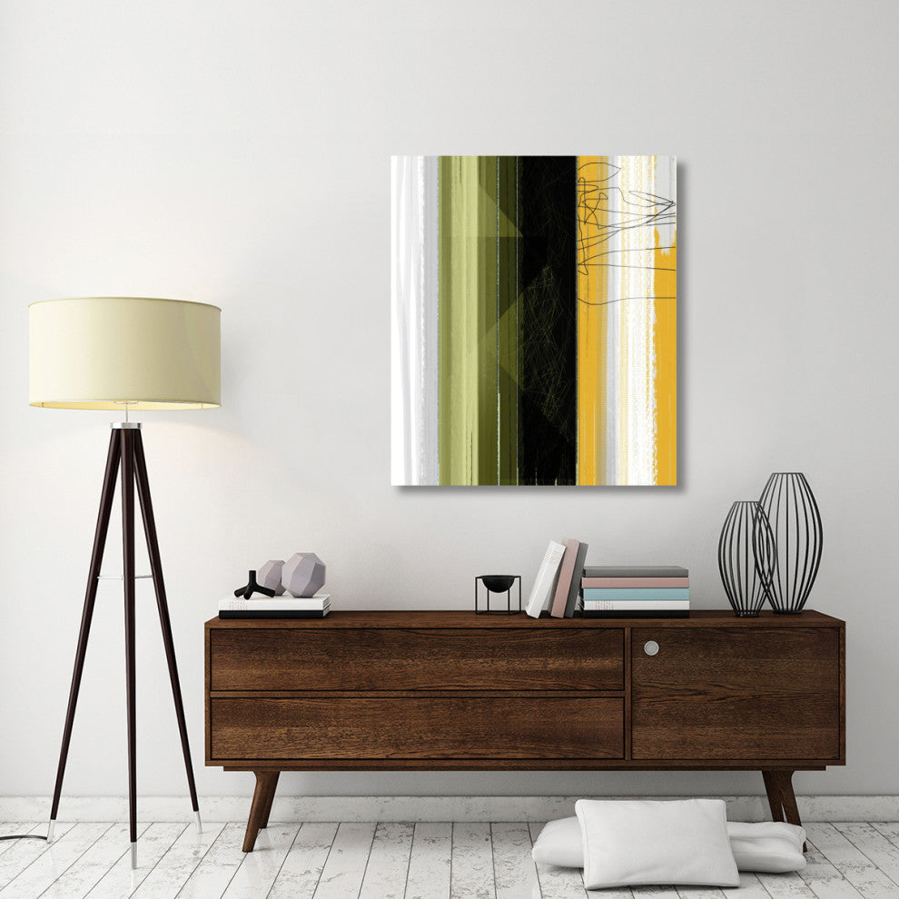 "Abstract Green And Yellow" Fine Art Print