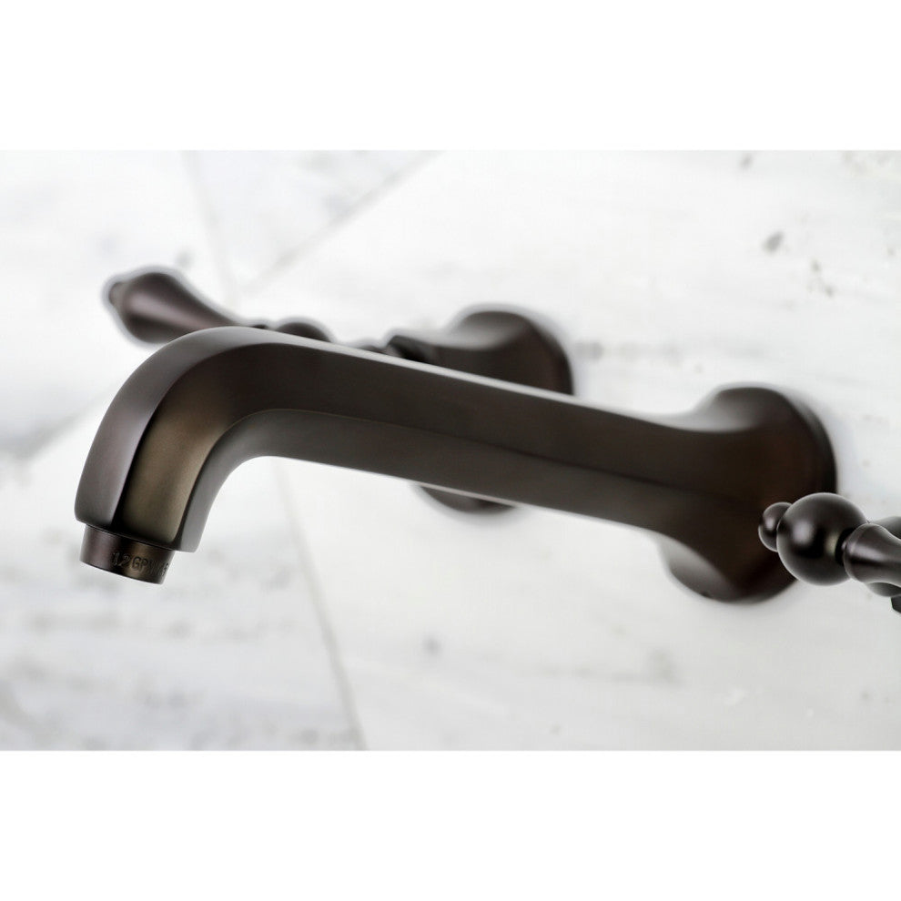 KS4025AL 2-Handle Wall Mount Tub Faucet, Oil Rubbed Bronze