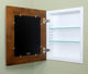 Concealed Picture Frame Medicine Cabinet, Caramel, 14"x18"
