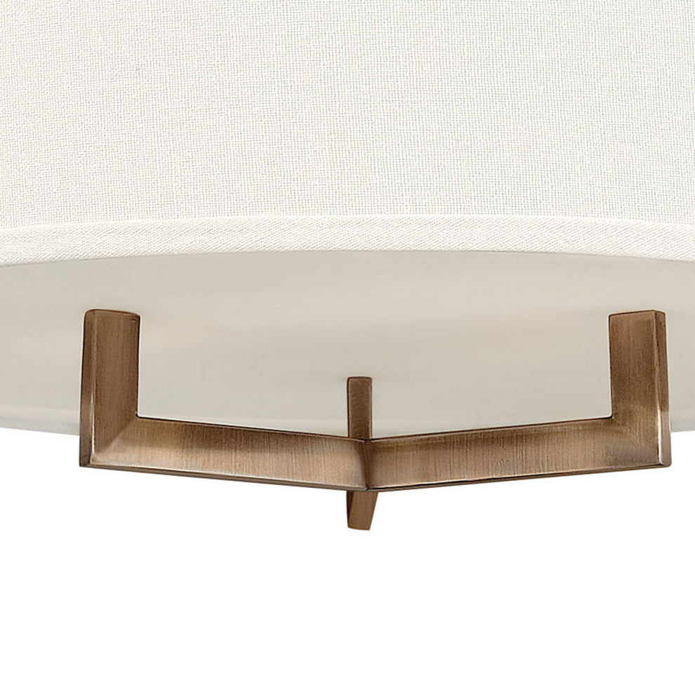 Hinkley Hampton Medium Semi-Flush Mount, Brushed Bronze