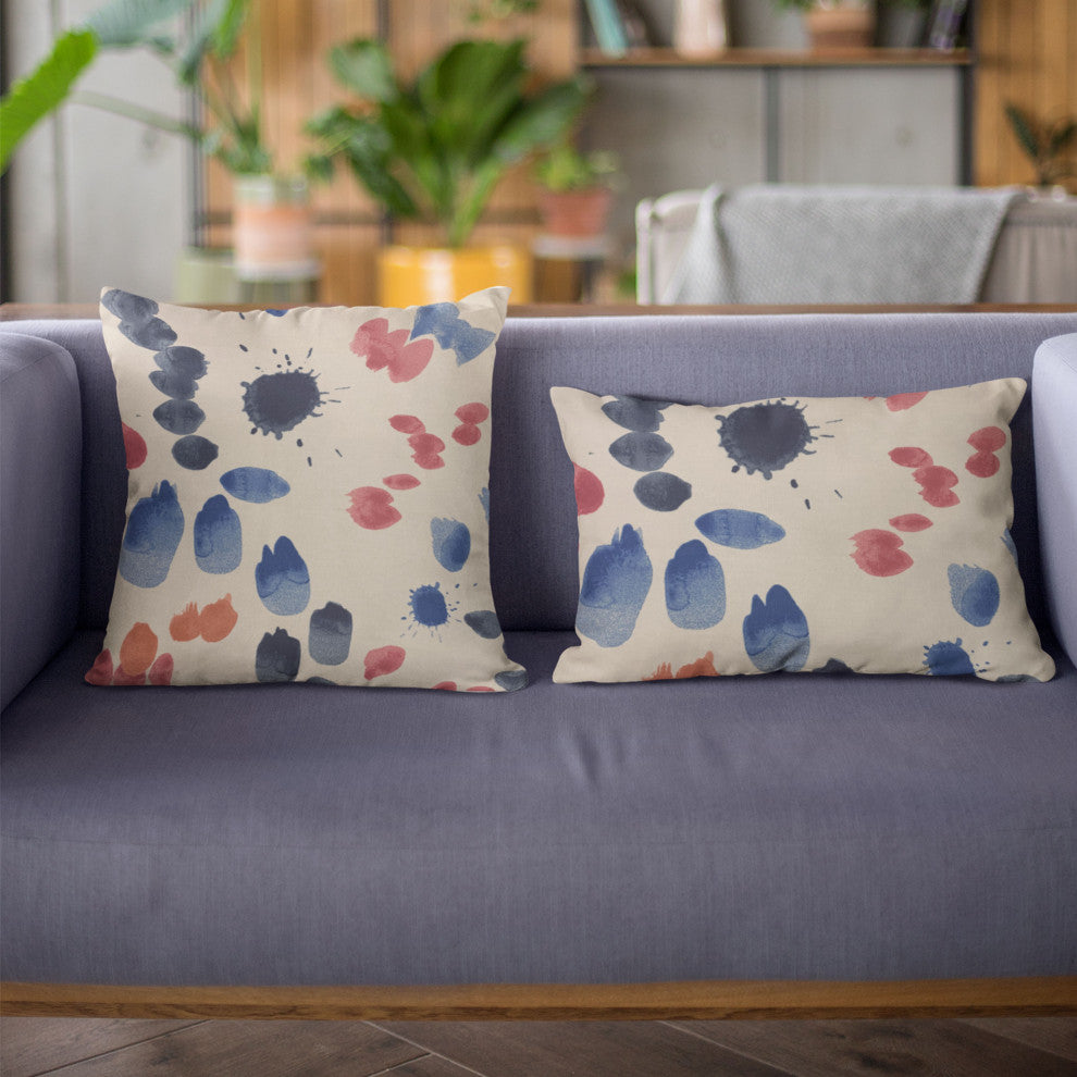 Plutus Multi-Color Creative Art Dot Luxury Throw Pillow, 20"x36"