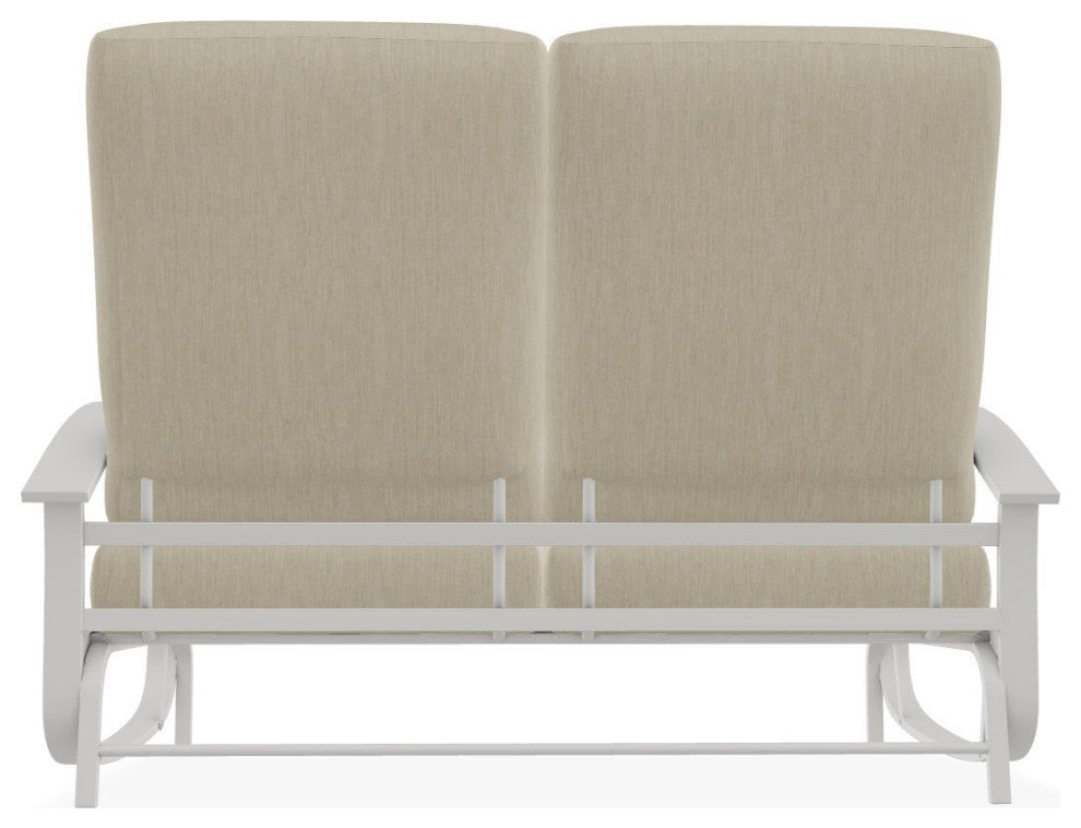 Belle Isle Cushion Deep Seating 2-Seat Glider, Huskie/Snow
