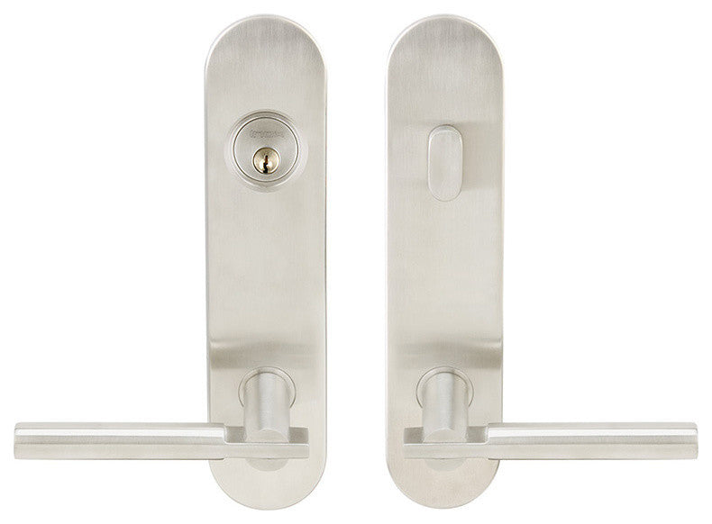LA251 Sequoia Lever Tubular Entry Single Cylinder, 2-3/4"Backset, SS RH