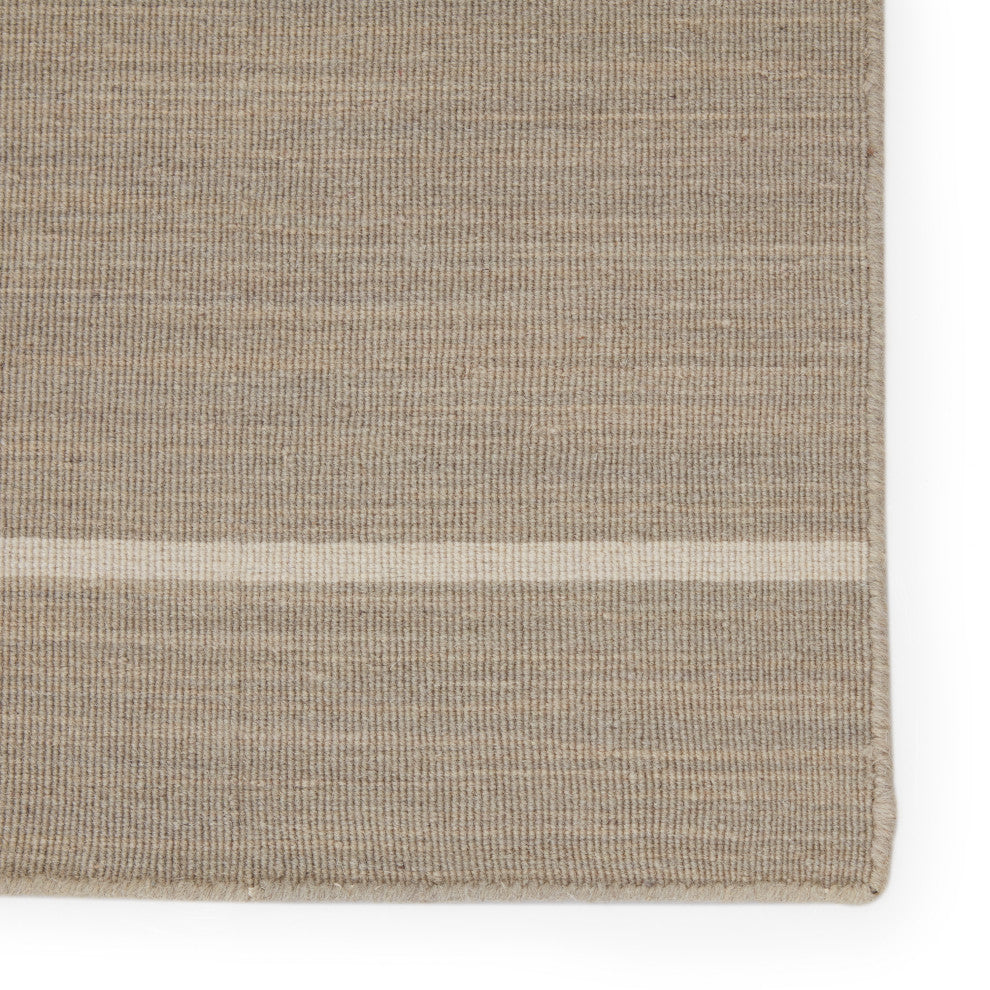 Jaipur Living Cape Cod Handmade Striped Gray/ White Area Rug 4'X6'