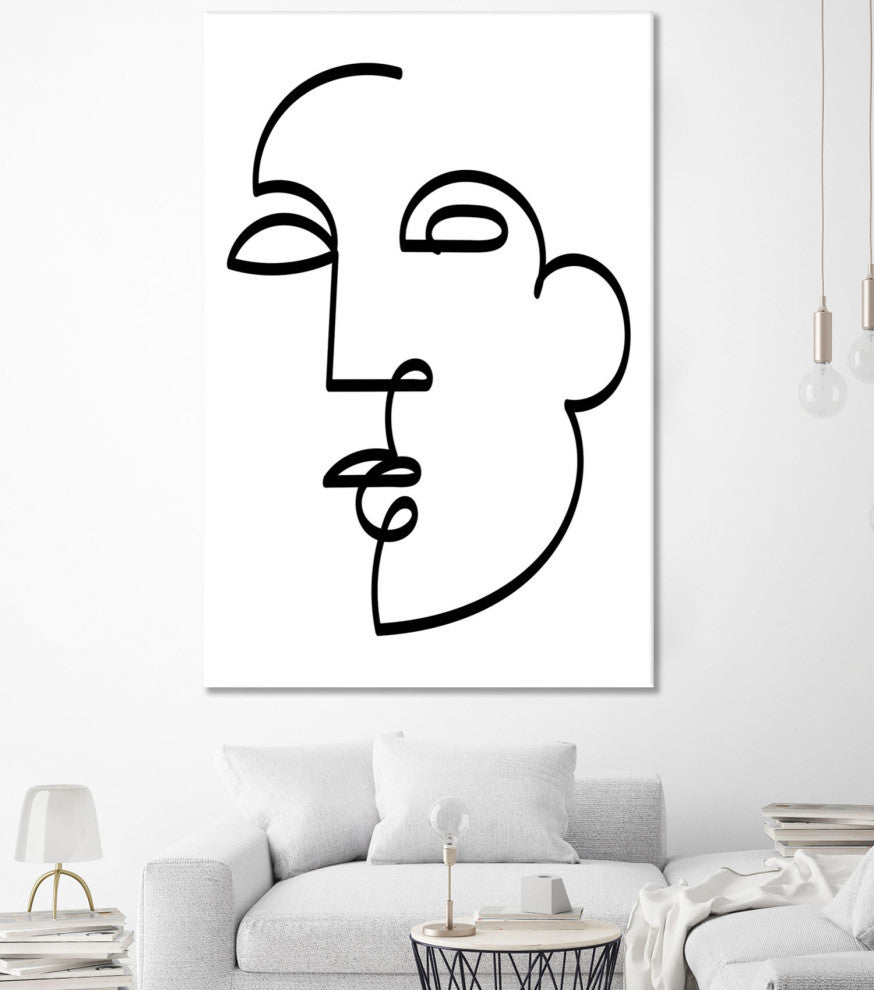 Figure line Woman I - 72 x 48 by Deidre Mosher