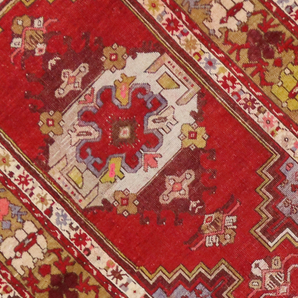 Vintage Turkish Oushak Runner, 03'07 X 10'07