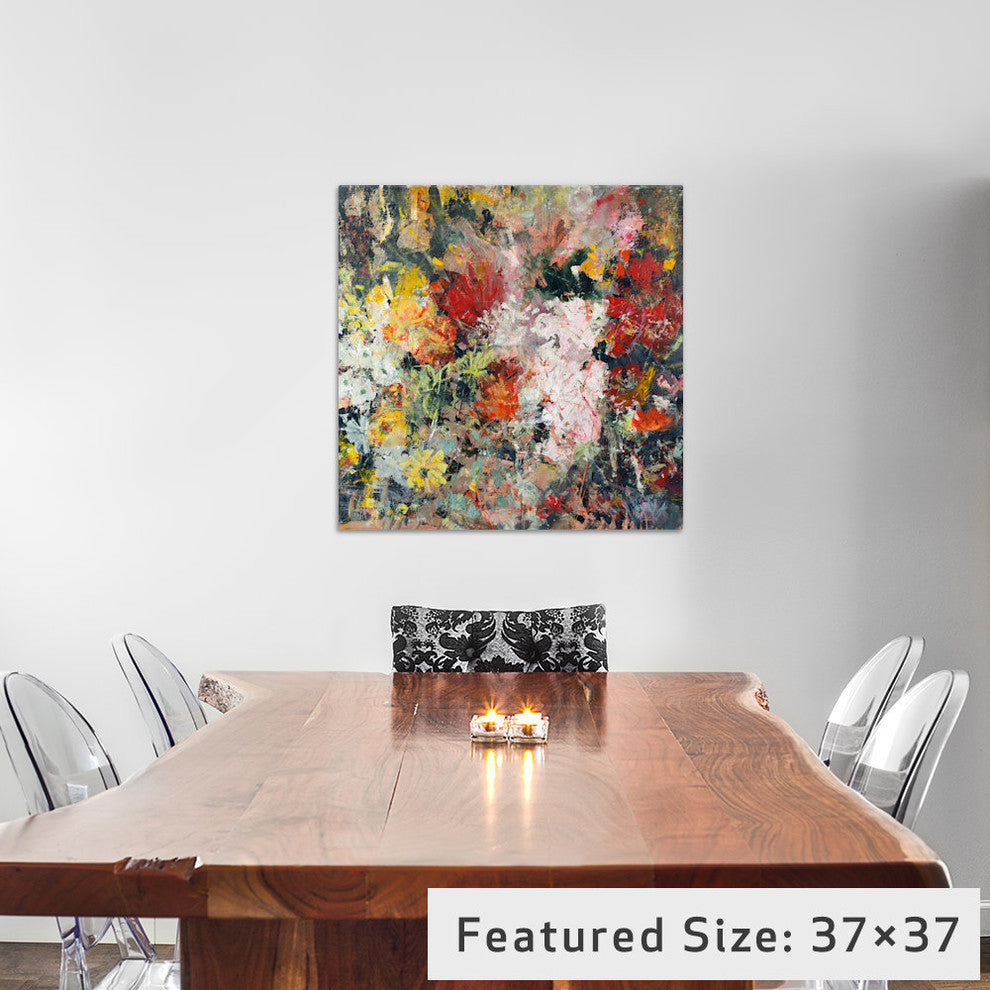 "Love Vigil" by Julian Spencer Canvas Print, 37"x37"
