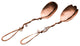 Medium Spoon Salad Set, Copper, Vine Handle