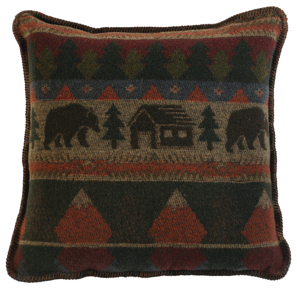Cabin Bear Pillow