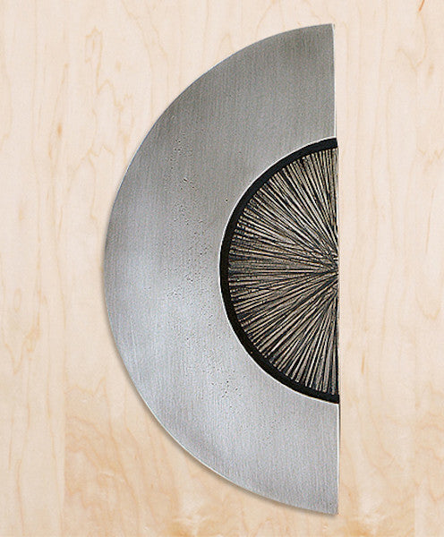 Shield 14.25" Entryway Door Pull, Satin