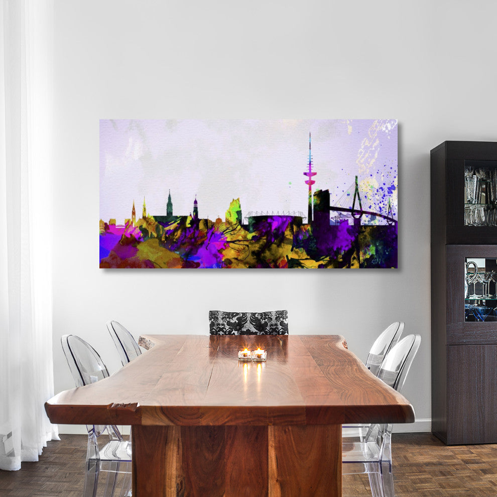 "Hamburg City Skyline" Fine Art Print