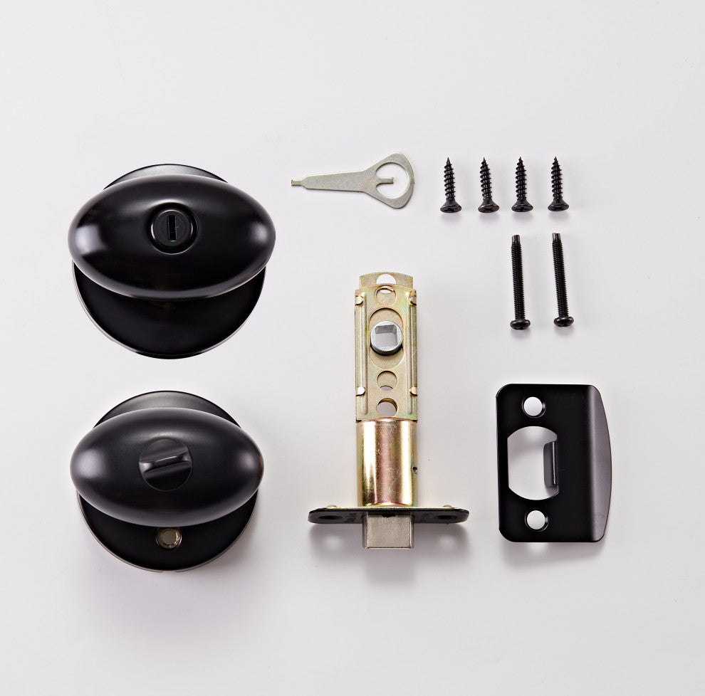 Contemporary Series Arapaho Privacy Knob, Flat Black