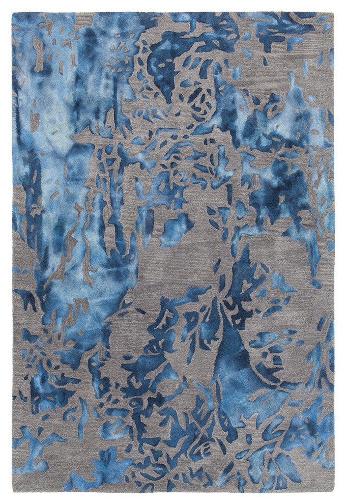 Brynn Contemporary Area Rug, Blue, 7'9"x10'6"