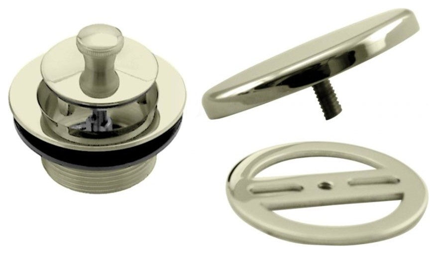 Twist & Close Universal Tub Trim With Floating Faceplate In Polished Brass