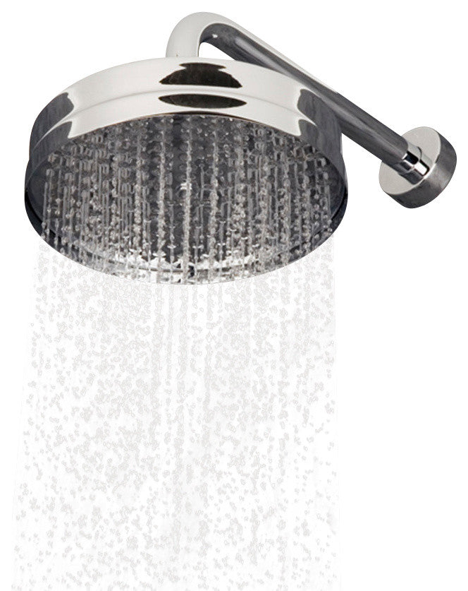 Lacava Cigno Collection Rain Shower Head, Polished Chrome