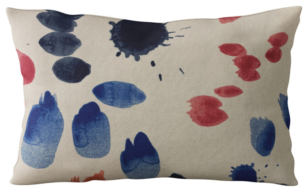 Plutus Multi-Color Creative Art Dot Luxury Throw Pillow, 20"x36"