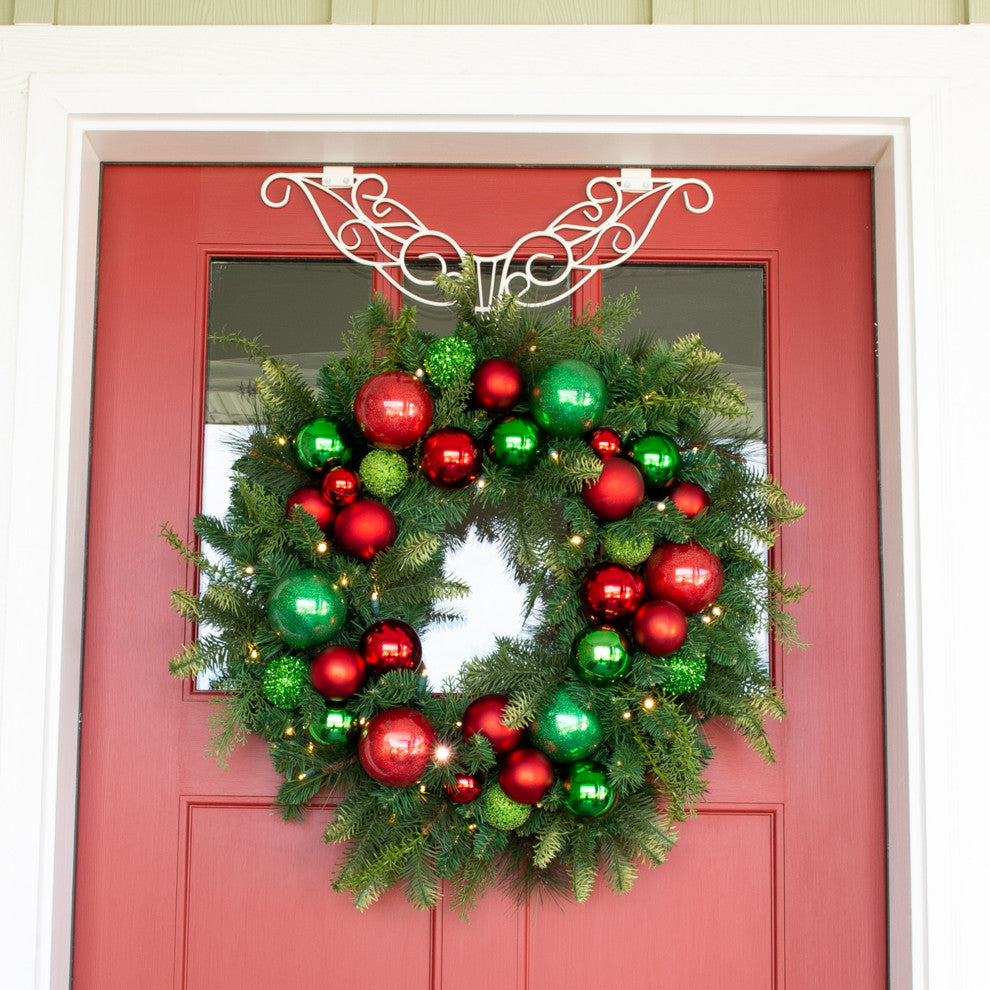 30" Lighted Christmas Wreath, Christmas Cheer