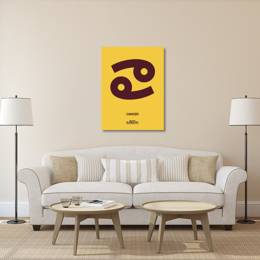 "Cancer Zodiac Sign Brown" Fine Art Print