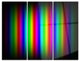 "Glowing Rainbow Lines" Digital Metal Wall Art, 3 Panels, 36"x28"