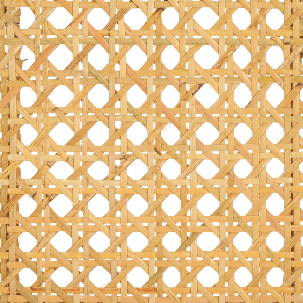 Safavieh Couture Tyrrell Rattan Dining Chair, Black/Natural