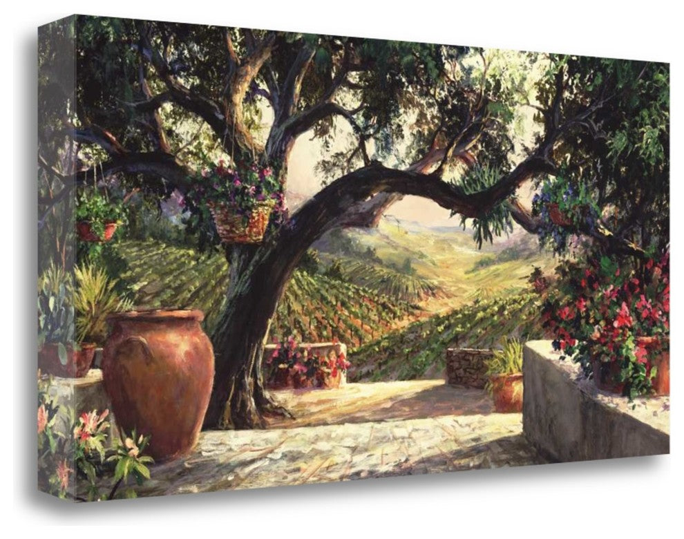 "Napa Patio" By Art Fronckowiak, Giclee Print on Gallery Wrap Canvas