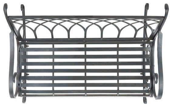 Safavieh Ressi Rock Bench, Black Rust