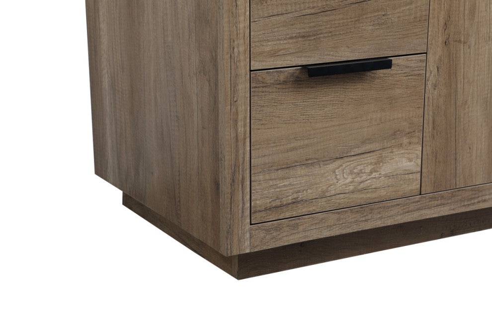 Bethany Single Bathroom Vanity, Natural Oak, 54"