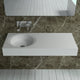 ADM Rectangular Countertop Sink, White, 39", Glossy White