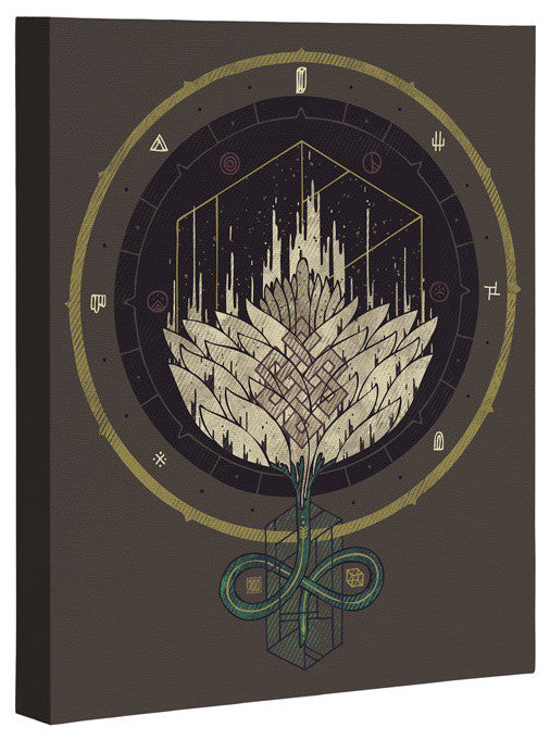 Deny Designs Hector Mansilla Fading Dahlia Art Canvas