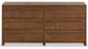 Safavieh Couture Tobiette 6 Drawer Wood Dresser, Medium Oak